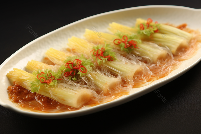 蒜蓉粉丝娃娃菜健康美食素食静拍图,高清,摄影图,摄影图片,图片大全,摄影图免费下载